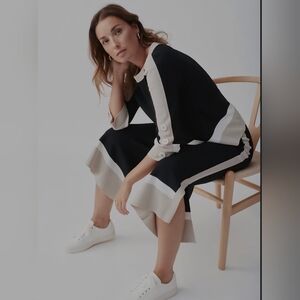 Joseph Ribkoff Black and Cream Jumpsuit